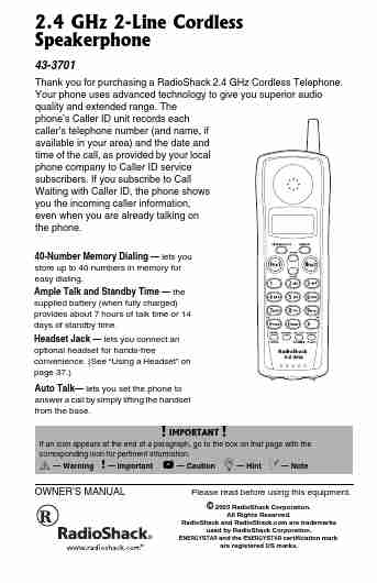 Radio Shack Cordless Telephone 43-3701-page_pdf